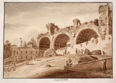 El templo de la paz, 1833 de Agostino Tofanelli